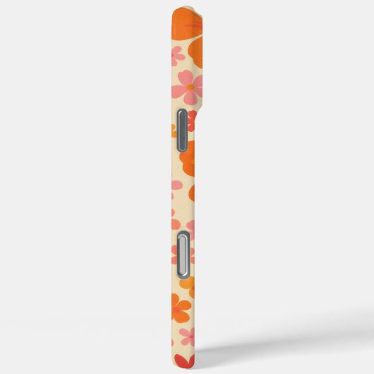 Sixties Hawaiian hibiscus pattern Case-Mate iPhoneケース (裏面 / 右)