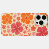 Sixties Hawaiian hibiscus pattern Case-Mate iPhoneケース (裏面 (横))