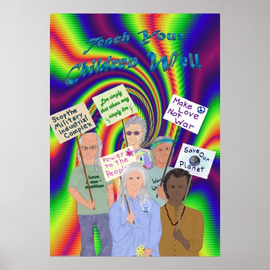 Sixties Protest Poster ポスター (正面)