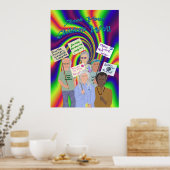 Sixties Protest Poster ポスター (キッチン)