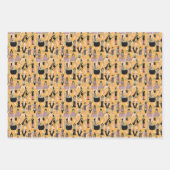 Sixties Witches - Retro Fashion Halloween ラッピングペーパーシート (正面3)