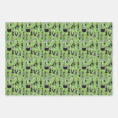 Sixties Witches - Retro Fashion Halloween ラッピングペーパーシート (正面2)