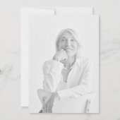 Sixtieth Birthday Party Soft Rose Pastel Photo  招待状 (裏面)