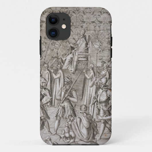 Sixtus V (1521-90年)法皇は式に運ばれます Case-Mate iPhoneケース (裏面)