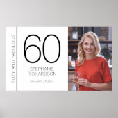 Sixty and Fabulous 60th Birthday Photo Poster ポスター (正面)
