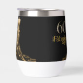 Sixty and Fabulous Gold Dress Black 60th Birthday (右面)