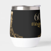 Sixty and Fabulous Gold Dress Black 60th Birthday (左面)