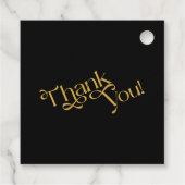 Sixty and Fabulous Gold Dress Black 60th Birthday フェイバータグ (裏面)