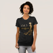 Sixty and Fabulous Gold Dress Black 60th Birthday Tシャツ (正面フル)