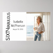 Sixty and Fabulous Photo 60th Birthday Party ポスター (正面)