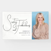 Sixty and Fabulous Photo 60th Birthday Party 横断幕 (横)