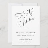 Sixty and Fabulous Script 60th Birthday Party 招待状 (正面)