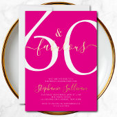 Sixty and Fabulous Script 60th Birthday Party  箔招待状