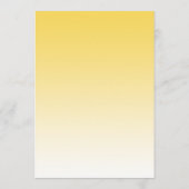 Sixty and Sassy Lemon Yellow Ombre 60th Birthday 招待状 (裏面)