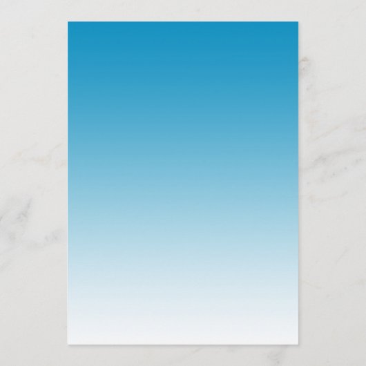 Sixty and Sassy Malibu Blue 60th Birthday 招待状 (裏面)