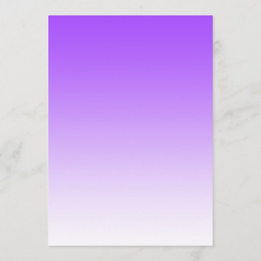 Sixty and Sassy Purple Ombre 60th Birthday 招待状 (裏面)