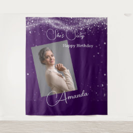 Sixty Birthday photo タペストリー