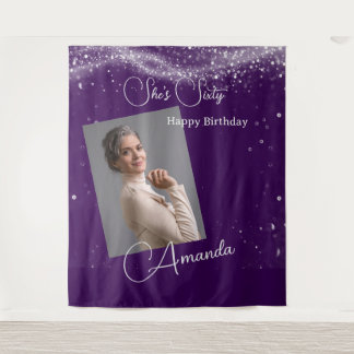 Sixty Birthday photo タペストリー