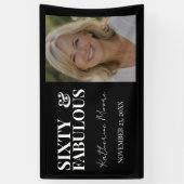 Sixty & Fabulous  横断幕 (縦)