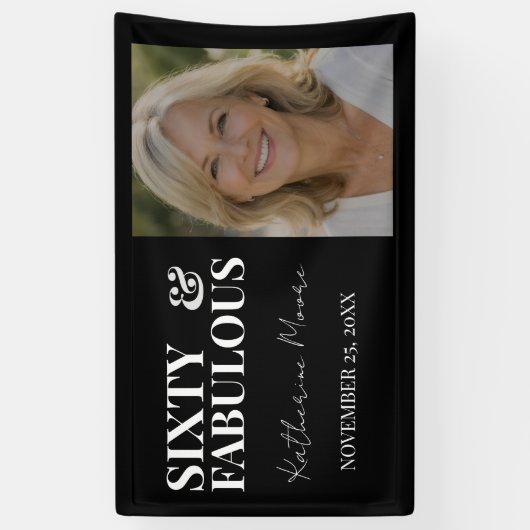 Sixty & Fabulous  横断幕 (縦)