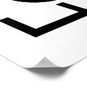 Sixty Fabulous Birthday Chic Pink & Black ポスター (角)