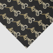 Sixty gold on black birthday or annversary 薄葉紙 (詳細)