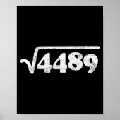 Sixty Seven 67 Meme Square Root 4489 Slang Math Te ポスター (正面)