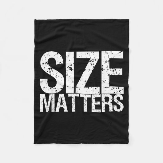 Size フリースブランケット (正面)