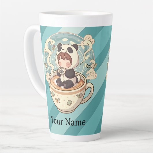 Size Cozy Panda 17oz Mug カフェラテマグ (左アングル)