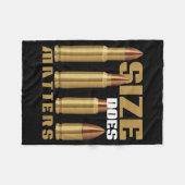 Size Does Bullet Maker フリースブランケット (正面(横))