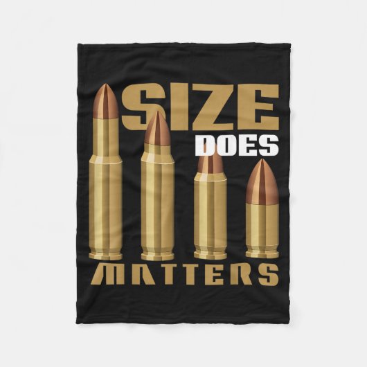 Size Does Bullet Maker フリースブランケット (正面)