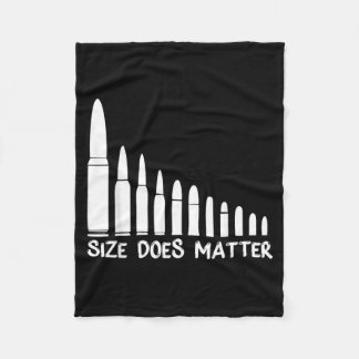 Size Does Funny Bullet Size フリースブランケット
