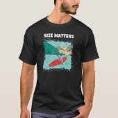Size Matters Whitewater Kayaking Tシャツ (正面)