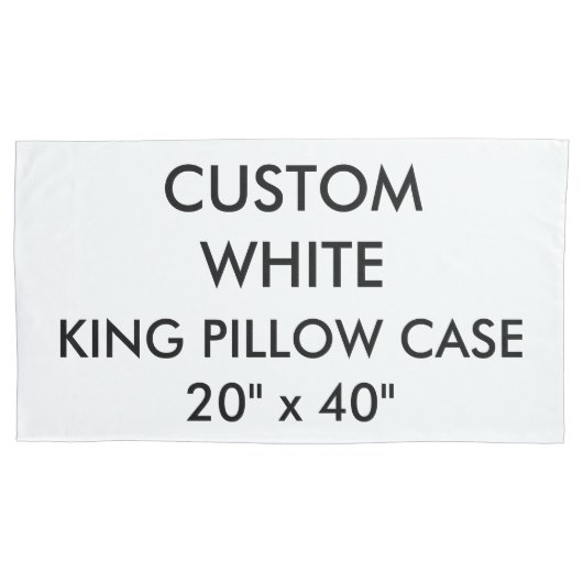 Size Pillow Caseカスタムでパーソナライズな王20" x40 " 枕カバー (正面)