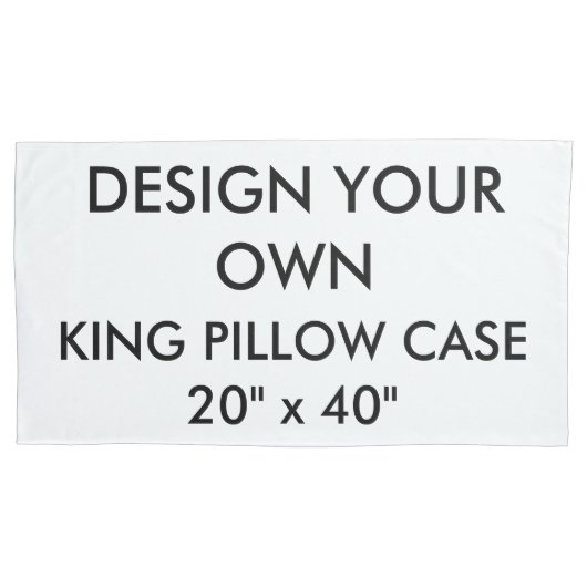 Size Pillow Caseカスタムでパーソナライズな王20" x40 " 枕カバー (正面)