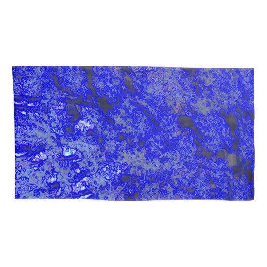 Size Pillowcase Pairフェイクで青い大理石王 枕カバー (裏面-右)