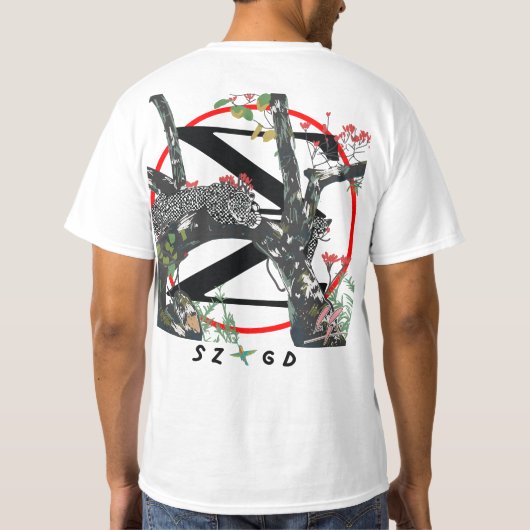 Sizmo x Pal Biso - Leapord Tree - T – シャツ (裏面)