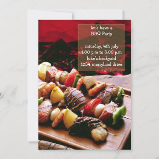 Sizzling BBQパーティの招待状 招待状