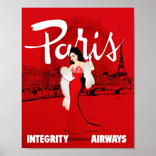 Sizzling in Paris Art Print ポスター (正面)