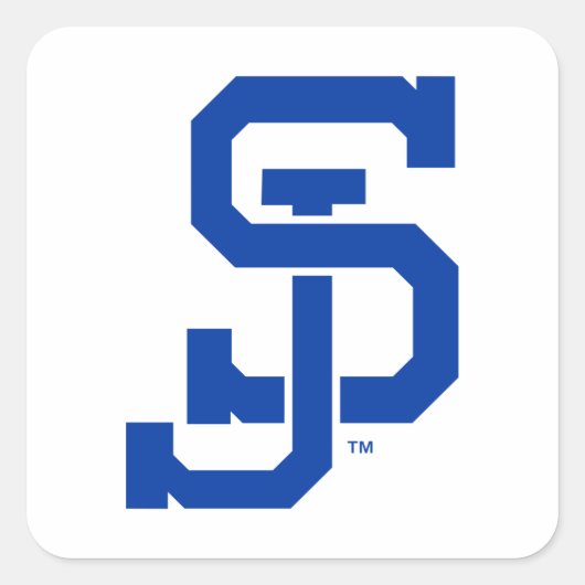 SJスパルタンロゴ スクエアシール (正面)