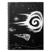 SJネガティブスパイラルアートワークプリント ノートブック (正面)