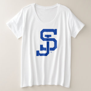 SJ Spartansのロゴ プラスサイズTシャツ