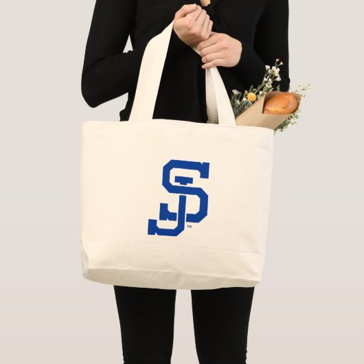 SJ Spartansのロゴ ラージトートバッグ (正面(商品))