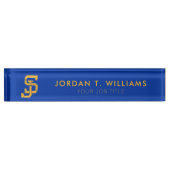 SJ Spartans デスクネームプレート (正面)