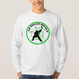 SJIのローラーのホッケーの長袖(前部だけ) Tシャツ