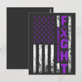 Sjogren's Syndrome Ribbon Fight US Flag ポストカード (正面/裏面)