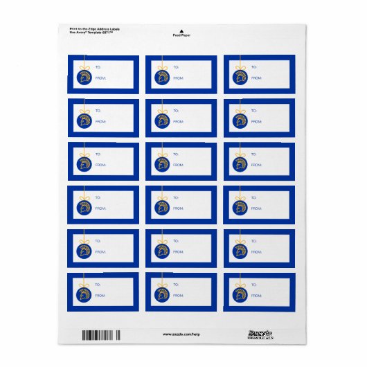 SJSUホリデイ ラベル (フルシート)