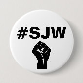 #SJWの社会正義の戦士 缶バッジ (正面)