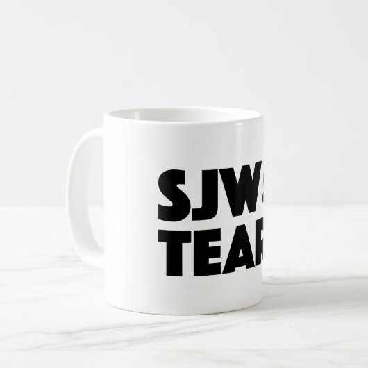 SJWは後退の左の自由主義のなマグを引き裂きます コーヒーマグカップ (正面左)