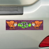 SK8ディーノのステッカー バンパーステッカー (車上)